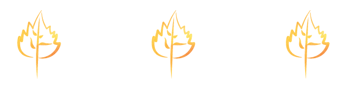 Three watercolor birch leafs from Birchlight Energy's logo