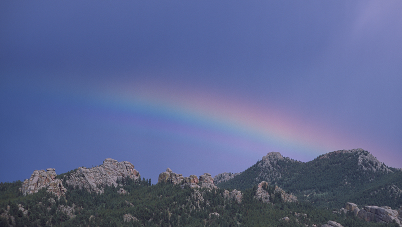 Rainbow showing the colors of Chakras